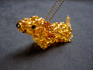 ビーズ アクセサリ ダックスフンド